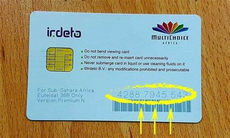 how to get a dstv smart card number|free dstv smart card number.